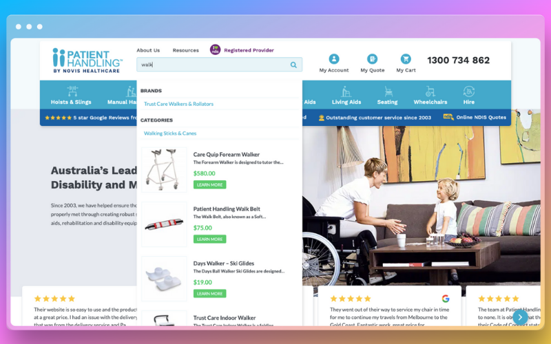 importance of search feature in website