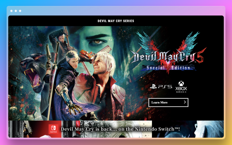 Red and Black Website Design