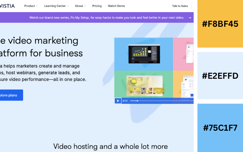 Wistia Color Scheme