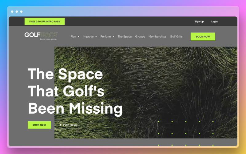 Yellow Green and Dark Grey Website Design