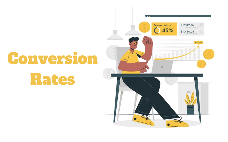 conversion rates shows completion of goals