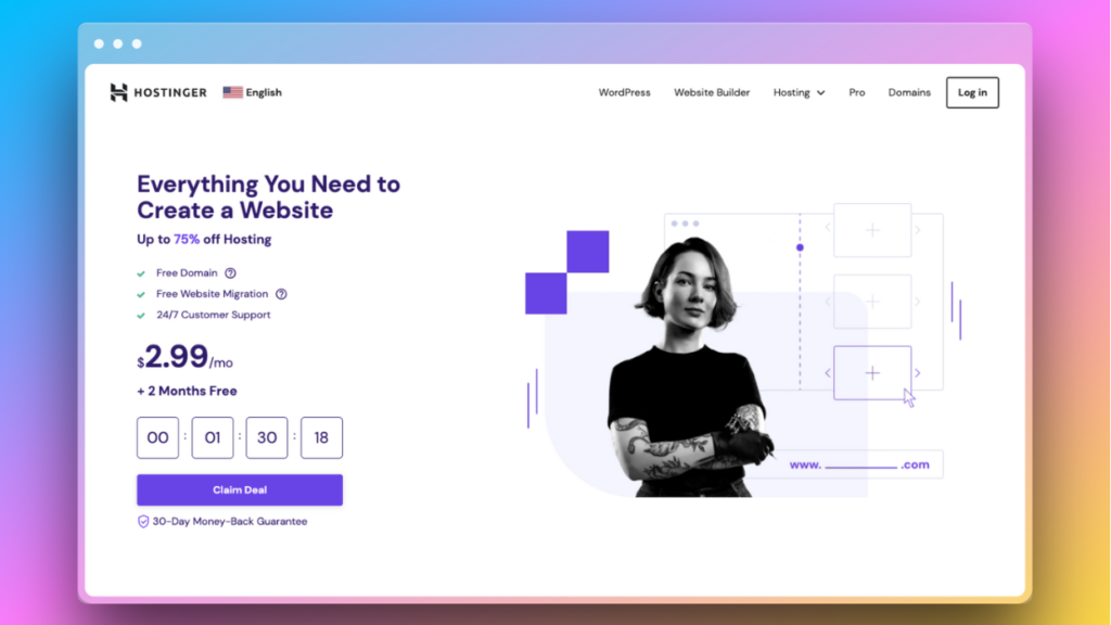 Hostinger offers cheaper hosting plan