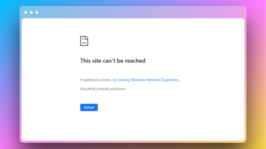 website crash