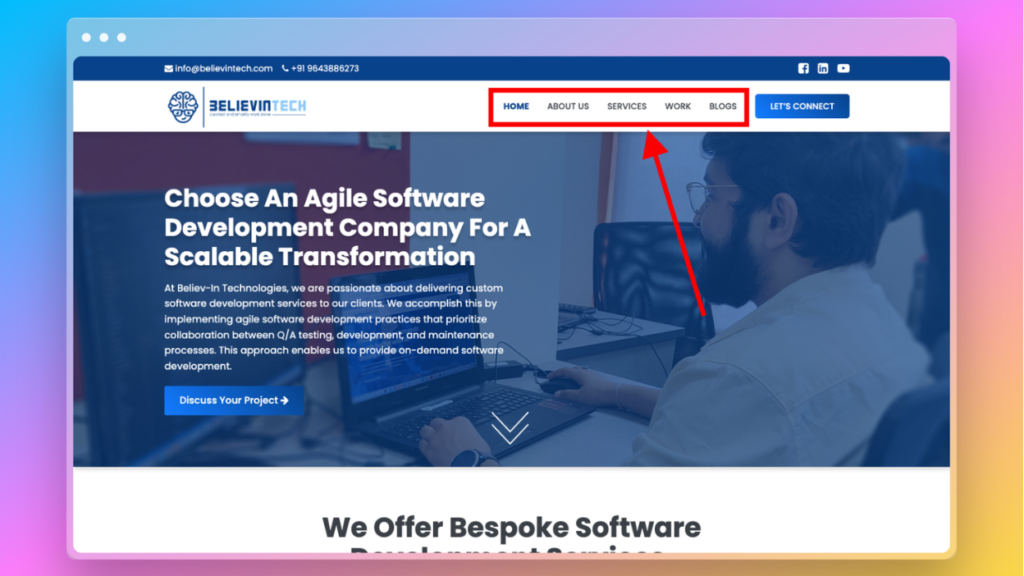 Creating a Clean Navigation Menu
