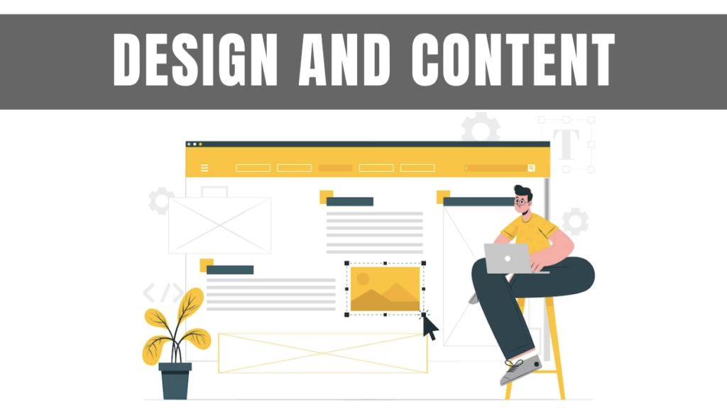 plan a creative web layout design and content