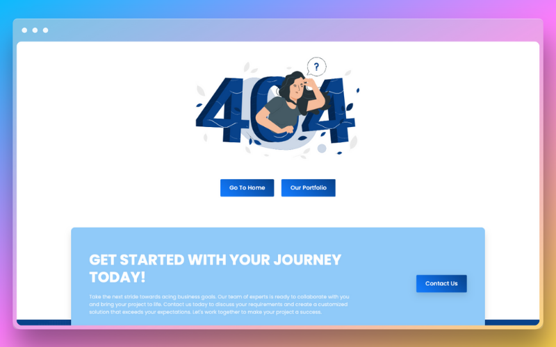 generate a 404 error page