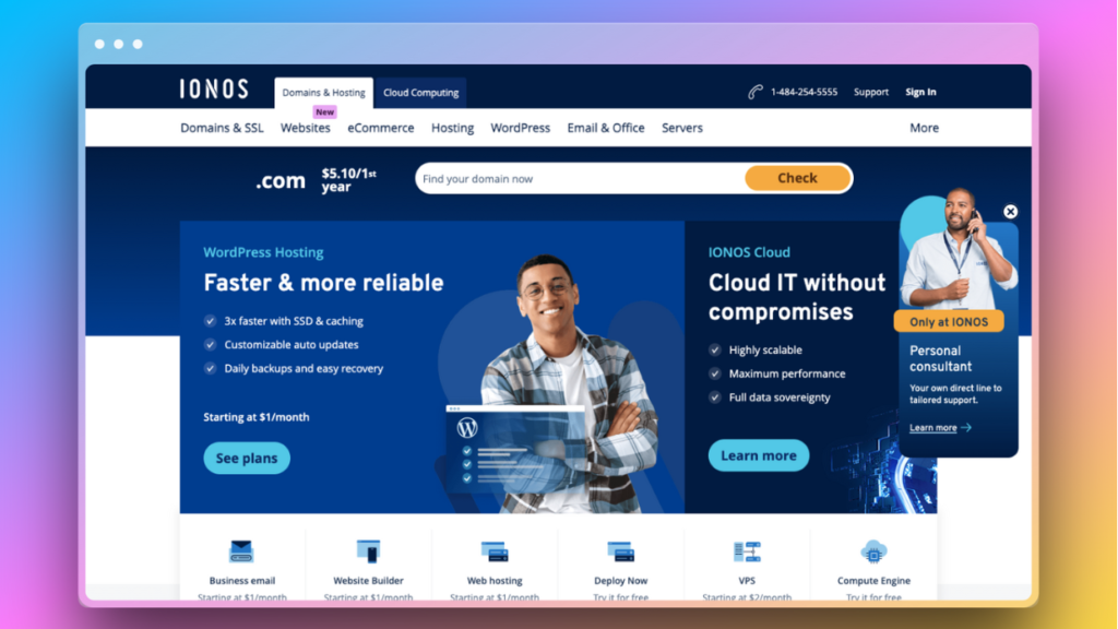 IONOS is an affordable hosting platform